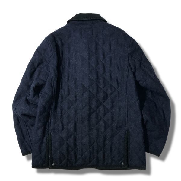 《良品◎》THE SMOCK SHOP ザ スモックショップ★キルティングジャケット*カバーオール*ネイビー*サイズL(MW2668)◆S80_画像2