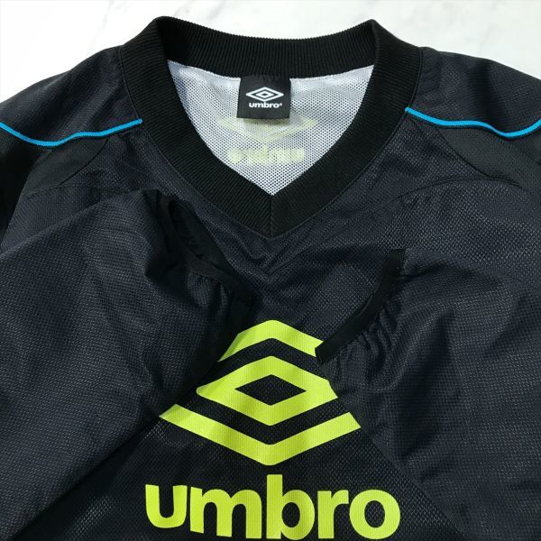 《良品◎》UMBRO アンブロ★ビッグロゴ*ピステ*ジャージ*トラックジャケット*スポーツ*ブラック*サイズS(MA5501)◆S60_画像3