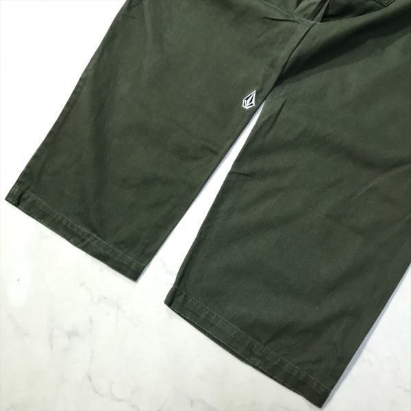 《良品◎》VOLCOM ボルコム★ワイドワークパンツ*カーゴパンツ*カーキ*サイズ32(MA5520)◆S80_画像7