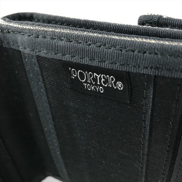 《良品◎》PORTER ポーター★2つ折り財布*ウォレット*ブラック(AC947)◆S60_画像8