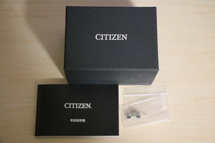 ★CITIZEN　ATESSA　H804-T018696　シチズン　アテッサ　AT-8040ー57E　黒文字盤　稼働品　箱、取説付き★_画像9