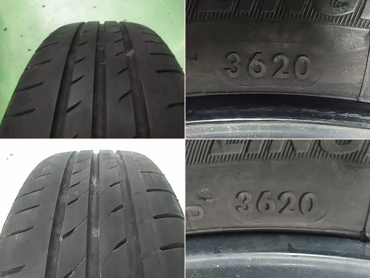 ダイハツ純正 LA600S タント 15×4.5J 4H PCD100 +45 / 165/55R15 2本SET (H23100)_画像8