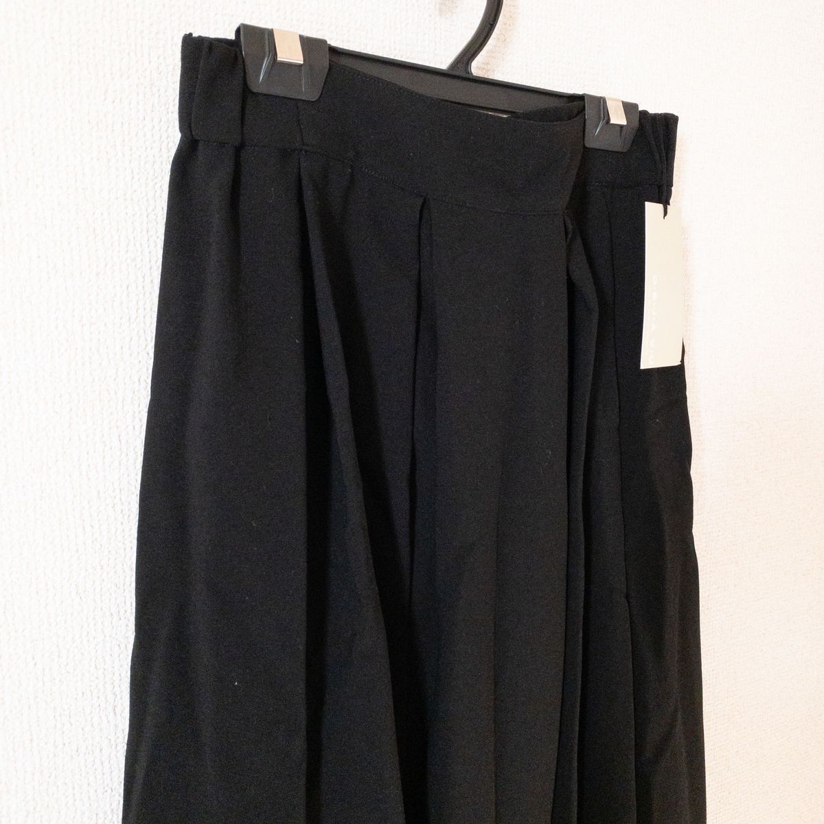 【新品】DEJAVU スカート 日本製 黒 M ミモレ丈 高級 ロング フレア