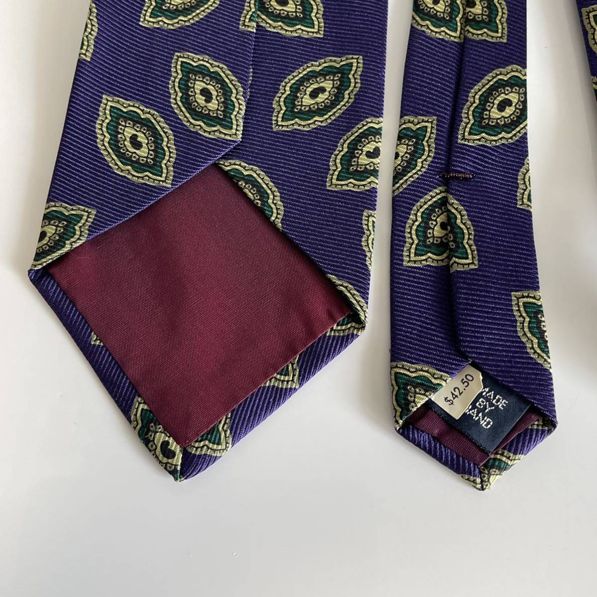 POLO by RALPH LAUREN( Polo bai Ralph Lauren ) purple green circle necktie 