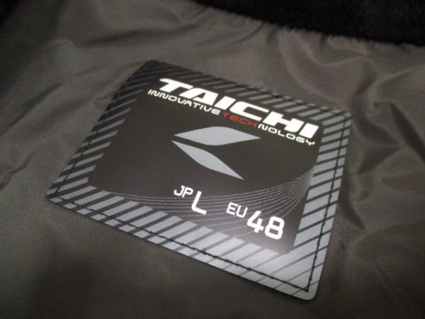 送料無料 RS TAICHI RSタイチ RSJ703 中綿 インサレーション インナージャケット ブラック×レッド サイズL_画像8
