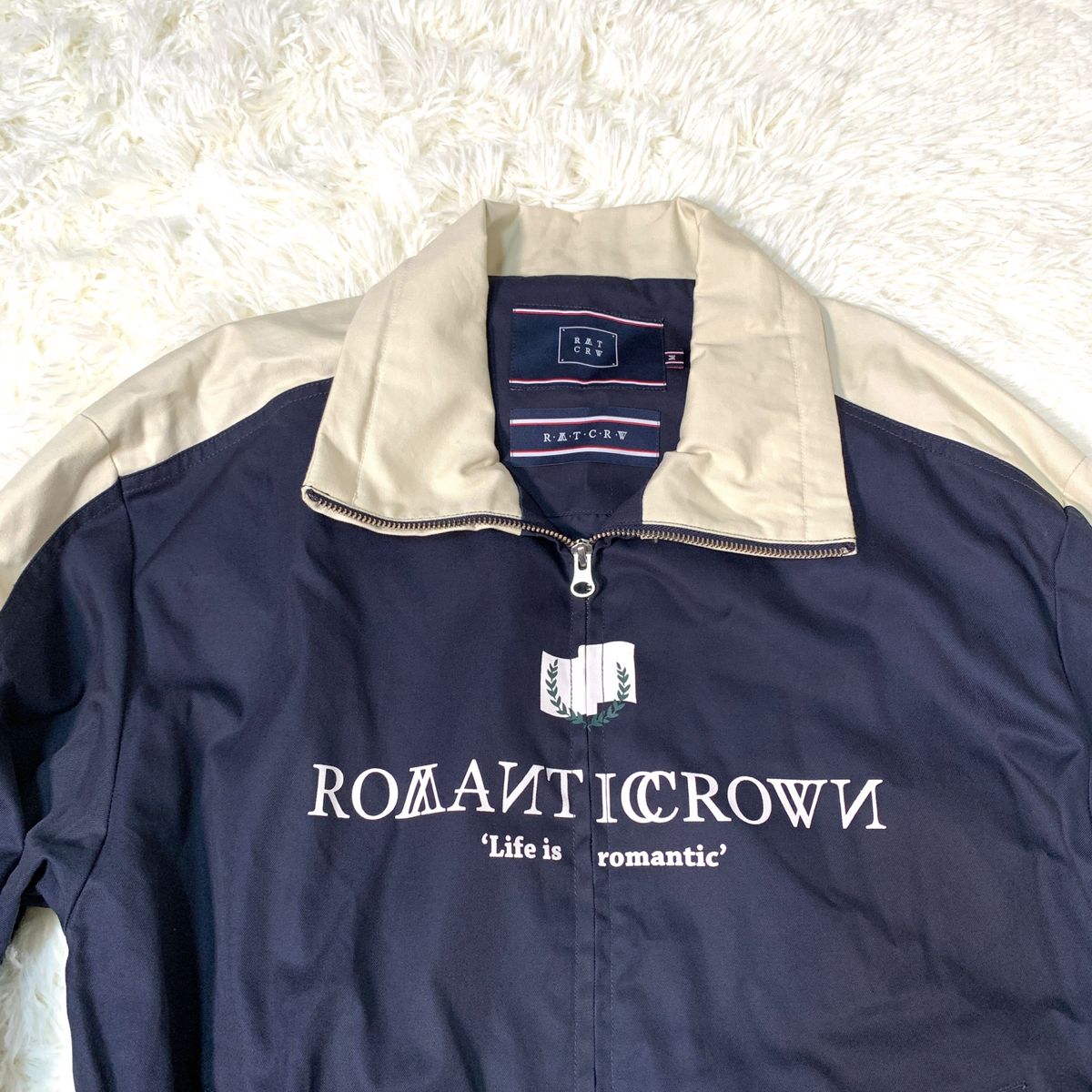 【ROMANTIC CROWN】LOGO COTTON WINDBREAKER Track JACKET