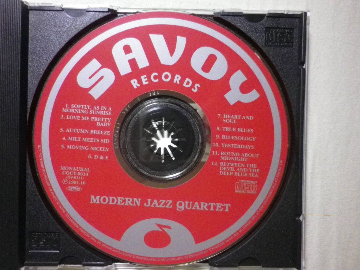 『Modern Jazz Quartet/Modern Jazz Quartet(1952)』(1991年発売,COCY-9010,1st,廃盤,国内盤帯付,日本語解説付,Milt Jackson,John Lewis)_画像3