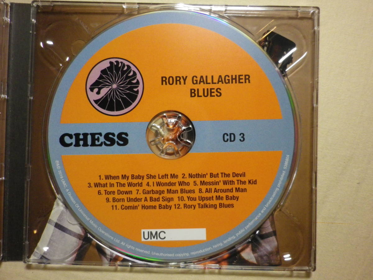 『Rory Gallagher/Blues(2019)』(CHESS 5386801,輸入盤,Digipak,3CD,全36曲収録,UK,ブルース・ロック,名ギタリスト)_画像6