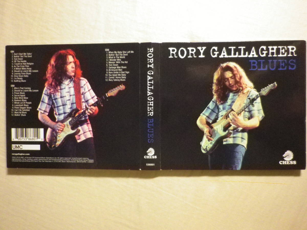 『Rory Gallagher/Blues(2019)』(CHESS 5386801,輸入盤,Digipak,3CD,全36曲収録,UK,ブルース・ロック,名ギタリスト)_画像9