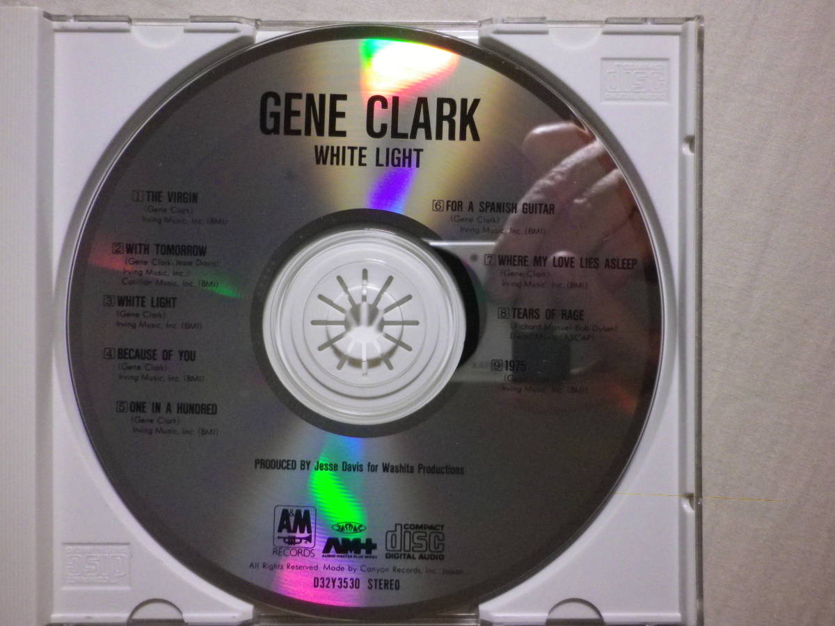 税表記無し帯 『Gene Clark/White Light(1971)』(1987年発売,D32Y-3530,廃盤,国内盤帯付,歌詞付,SSW名盤,The Byrds,Because Of You)_画像3