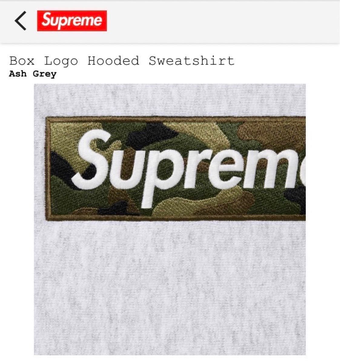 Supreme 23F/W Box Logo Hooded Sweatshirt Ash Grey L Supreme 23F/W Box Logo Hooded Sweatshirt Ash Grey L