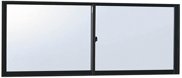 アルミサッシ YKK フレミング 半外付 引違い窓 W730×H370 （06903）単板