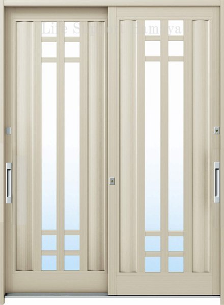見事な 玄関引戸 YKK アルミサッシ れん樹 単板 ランマ通し 内付 B09A 窓、サッシ