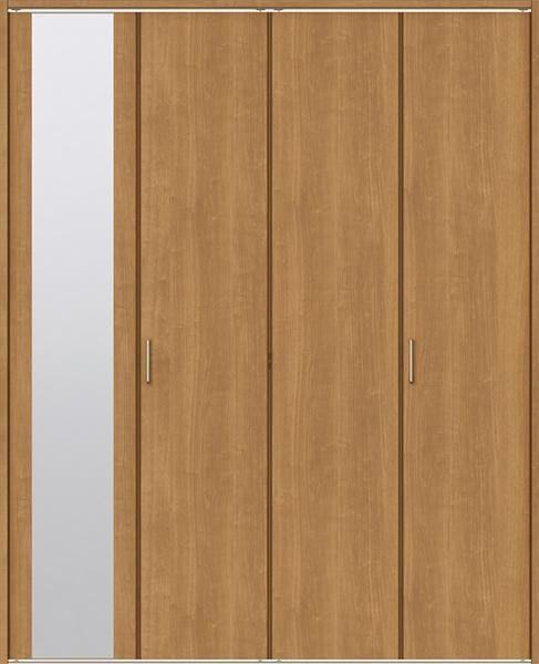 室内建具 ＬＩＸＩＬ クローゼット折れ戸 W1708×H2023 （1720） LAA ミラー付き ４枚建　「ラシッサS　Crea」