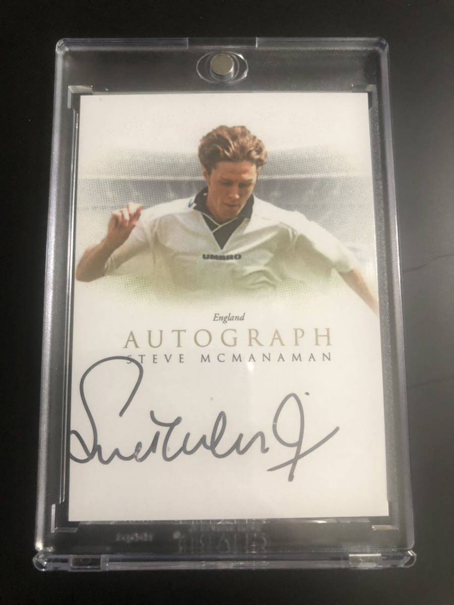 18/19 スティーブマクマナマン futera UNIQUE SOCCER 2023-24 AUTOGRAPH ENGLAND STEVE MCMANAMAN イングランド代表 オンカード 直筆サイン_画像1