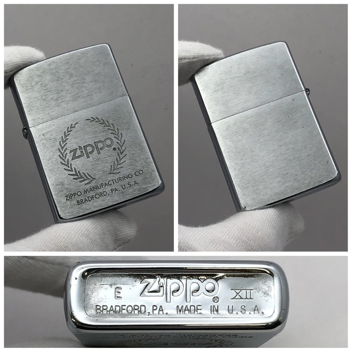 1円～/ZIPPO/ジッポー/BRADFORD,PA.U.S.A./シルバーカラー/1996年製/ライター/煙草/喫煙具/喫煙グッズ/コレクション/ジャンク/T183_画像4