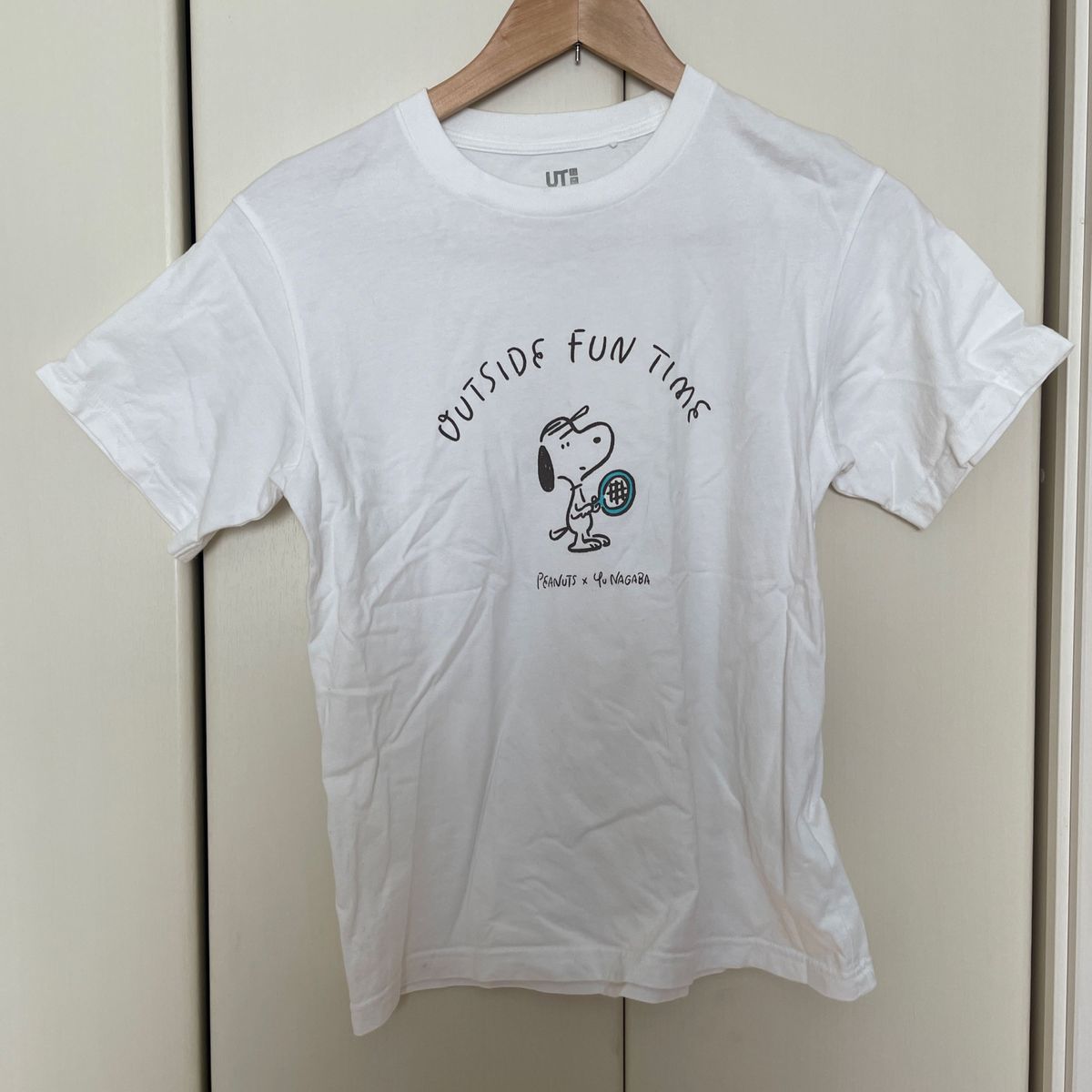 ユニクロ　PEANUTS×Yu Nagaba UT Tシャツ 半袖 2枚セット 150 ホワイト ブラック 