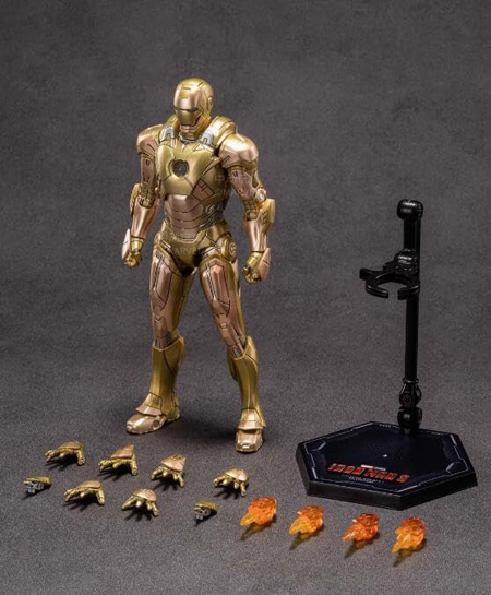 ※角つぶれあり アイアンマン マーク21 1/10スケール アクションフィギュア Zhongdong toy Middle action toy: 7-inch IRON MAN MK21の画像3