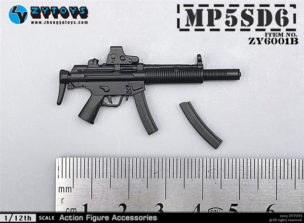 ZYTOYS ZY6001B 1/12スケール銃火器セット 無塗装版 M4/M4A1/MP5A5/MP5SD6/M79/M1887/P90/AK47/AKS47 9種 銃 ライフル ショットガン _画像7