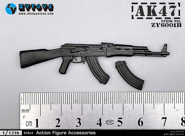 ZYTOYS ZY6001B 1/12スケール銃火器セット 無塗装版 M4/M4A1/MP5A5/MP5SD6/M79/M1887/P90/AK47/AKS47 9種 銃 ライフル ショットガン _画像4