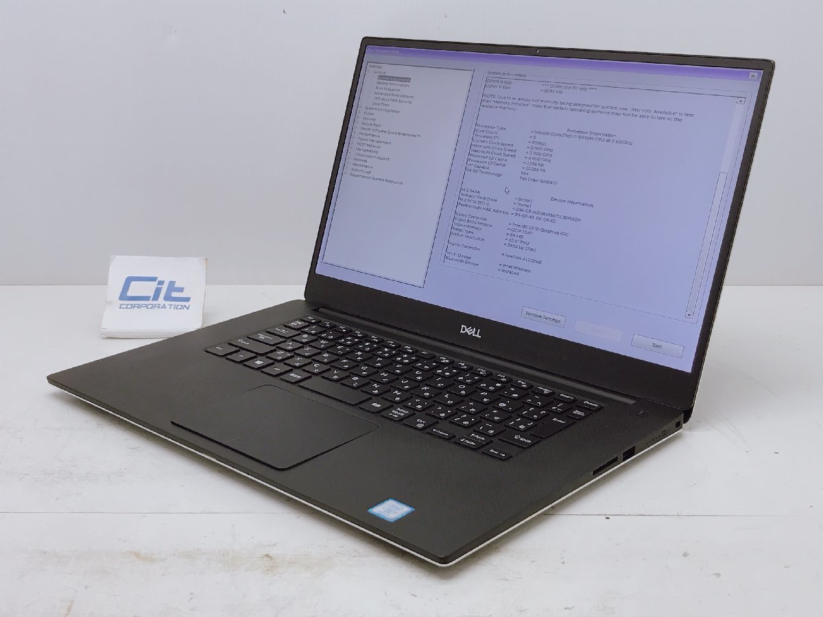 DELL Precision 5540 Core i7 9850H 2.6GHz 8GB SSD256GB 15.6 FullHD ジャンク扱い H12096_画像1