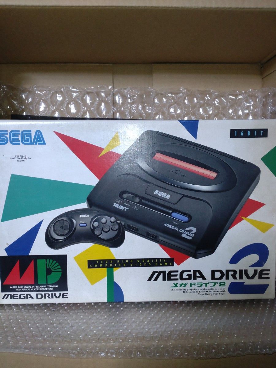 メガドライブ2本体　箱・説明書付き　セガ　 MEGA DRIVE2本体　 SEGA