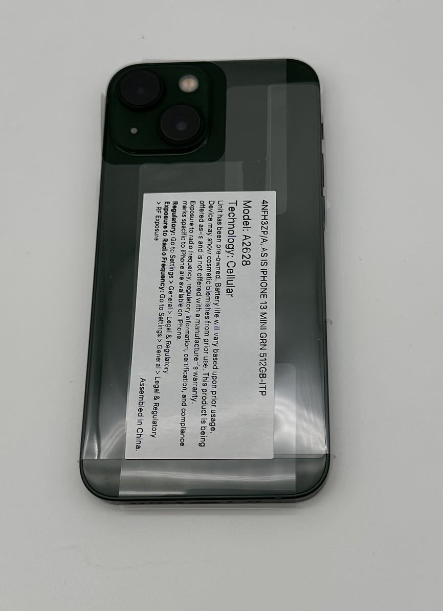 希少 新品未使用 iPhone 13mini 512 GB 海外版SIMフリー カメラ 希少 新品未使用 iPhone 13mini 512 GB 海外版SIMフリー カメラ