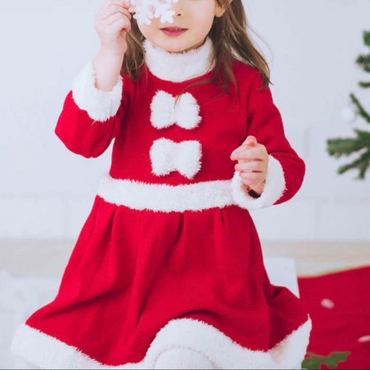 サンタ コスプレ 女の子 クリスマス サンタコス  子供 衣装 キッズ ワンピース 子ども 帽子