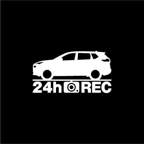 【ドラレコ】日産 エクストレイル【T33系】24時間 録画中 ステッカーの画像1
