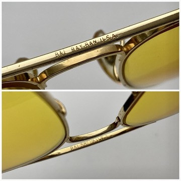 70s★調光レンズ★B&L RAY-BANボシュロムレイバン CARAVANキャラバン AmberMaticアンバーマチック 黄色イエロー VINTAGEサングラス USA製_画像5