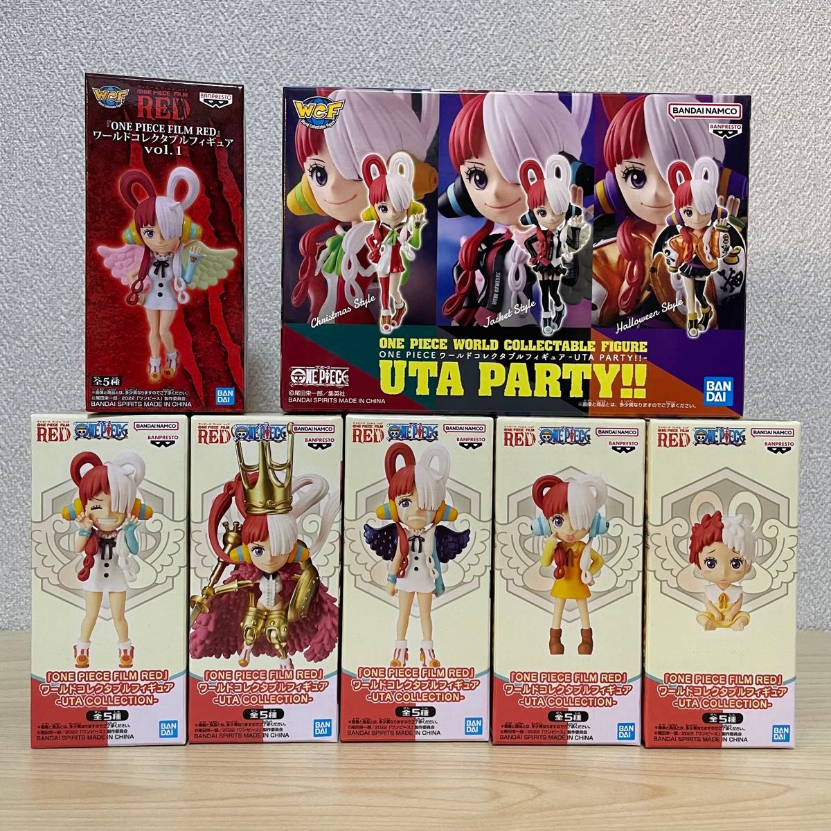 ワンピース　ワールドコレクタブルフィギュア ウタ　全種コンプ　ワーコレ　UTA PARTY!!