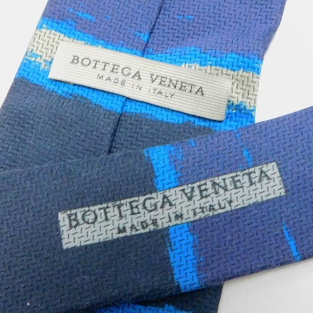 BOTTEGA VENETA ボッテガ・ヴェネタ ネクタイ 青系 イタリア製_画像3