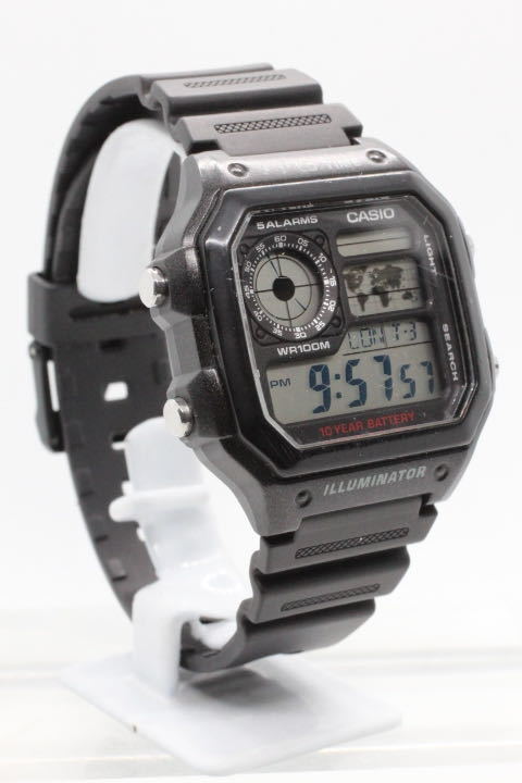 【 CASIO】AE-1200WH 3299 腕時計　中古品　稼動品_画像6