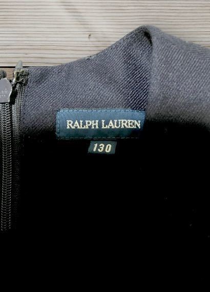  прекрасный товар * Ralph Lauren * темно-синий * One-piece *130cm 120 сарафан формальный Kumikyoku Familia Mezzo Piano 