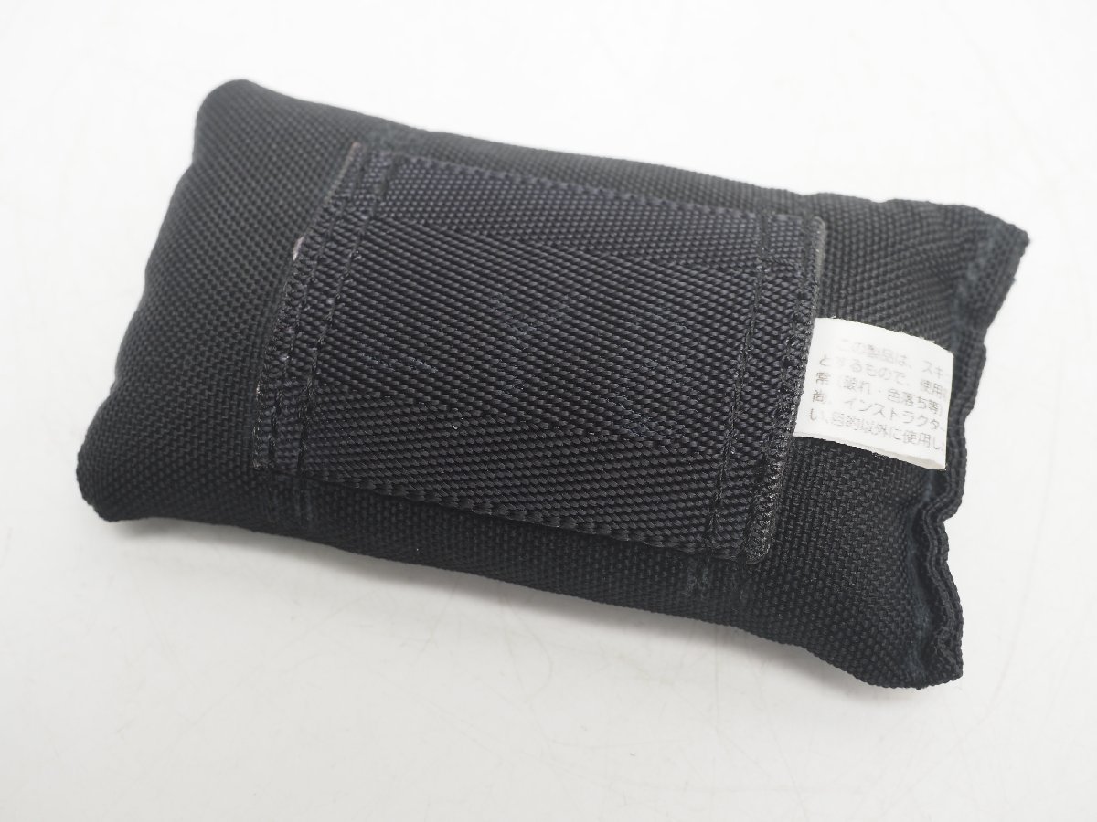 USED soft weight black 1.0kg size :6x12cm rank :AA -ply . weight scuba diving supplies [W5-56849]