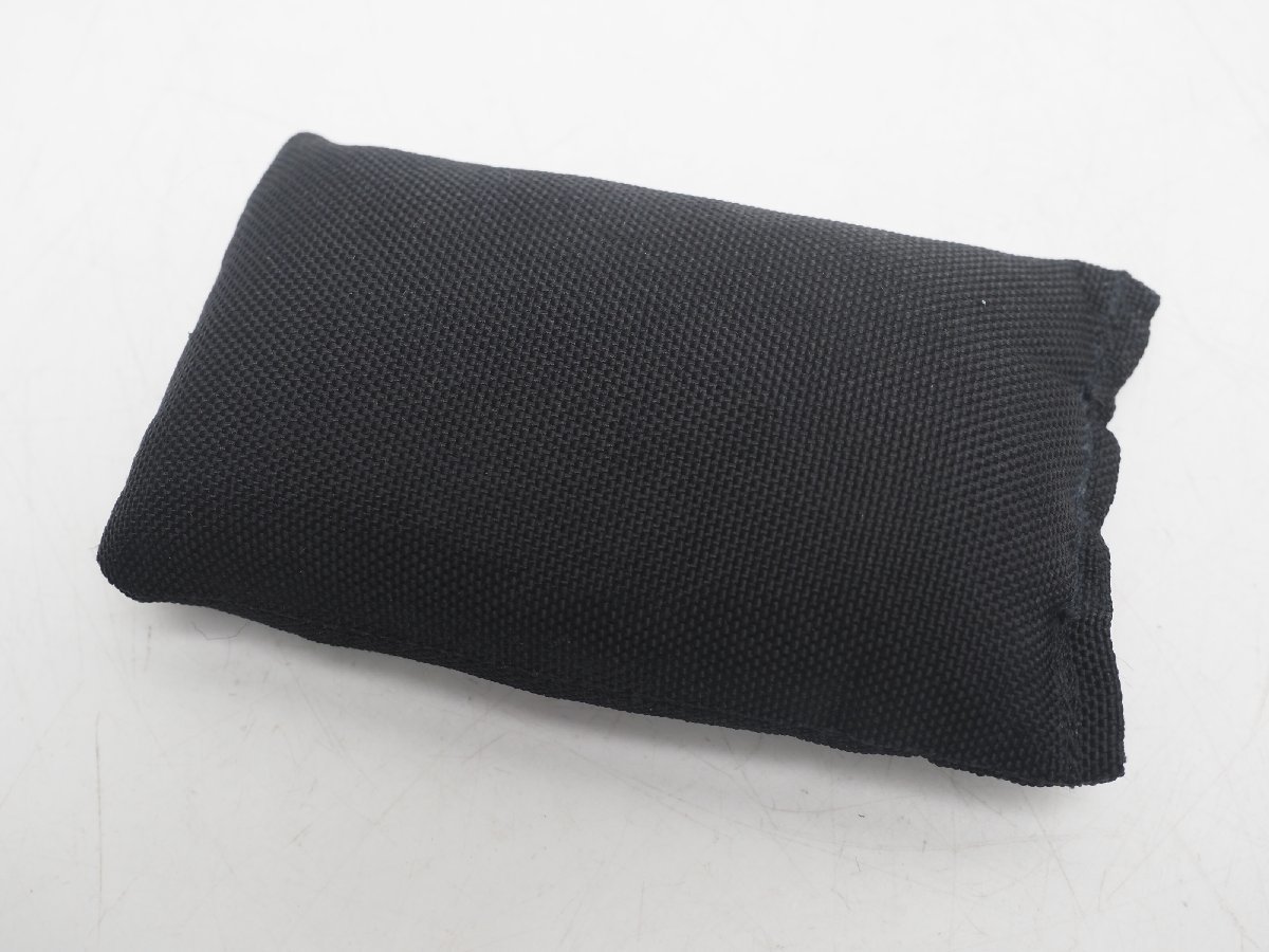 USED soft weight black 1.0kg size :6x12cm rank :AA -ply . weight scuba diving supplies [W5-56849]