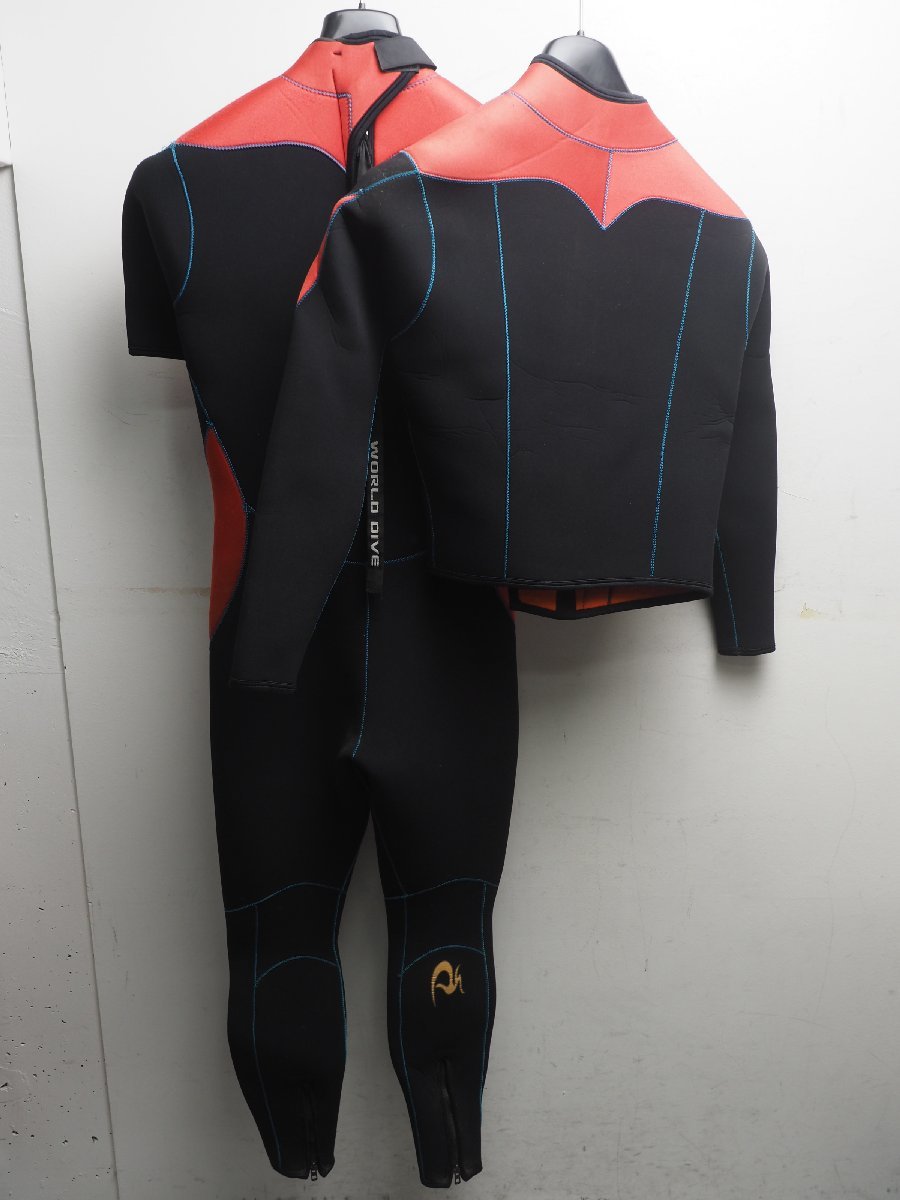 USED WorldDive world большой b2pi- тренировочный костюм мужской 170cm/62kg flat putting размер : грудь 41cm..37cm..42cm [N56842]