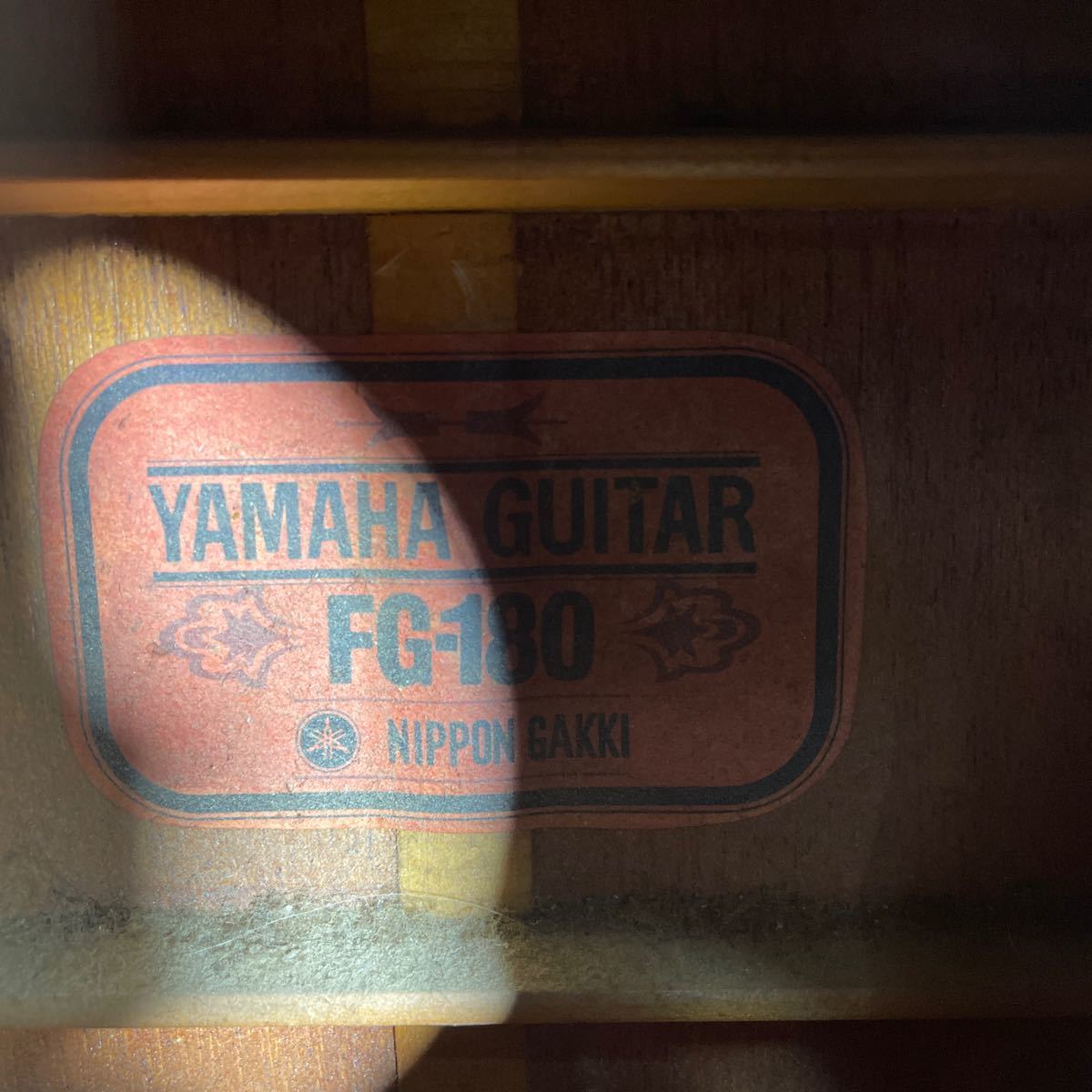 YAMAHA FG-180アコースティックギター ジャンク_画像3