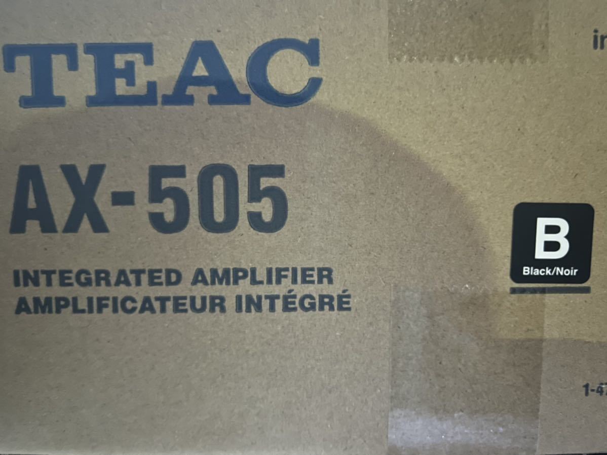 TEAC ステレオプリメインアンプ　AX-505 新品未使用　ブラック_画像2