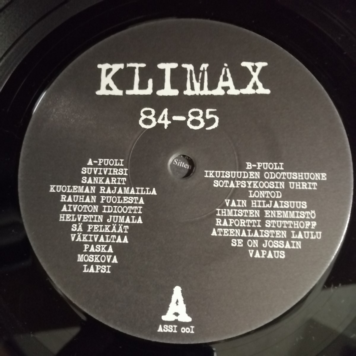 C12 中古LP 中古レコード　KLIMAX 84-85 ASSI 001 ドイツ　パンク　ハードコア_画像6