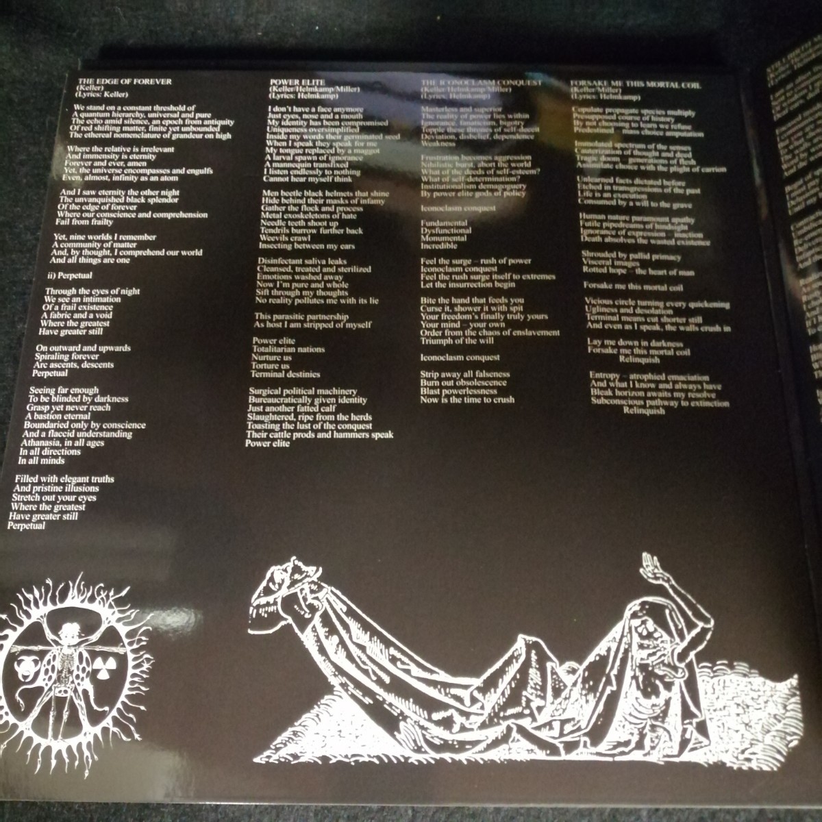 C12 中古LP 中古レコード　ORDER FROM CHAOS stillbirth machine ANTI-GOTH 097 US盤 デスメタル　ビールカラービニール ワッペン等付_画像5