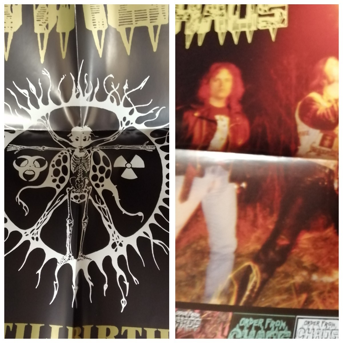 C12 中古LP 中古レコード　ORDER FROM CHAOS stillbirth machine ANTI-GOTH 097 US盤 デスメタル　ビールカラービニール ワッペン等付_画像9