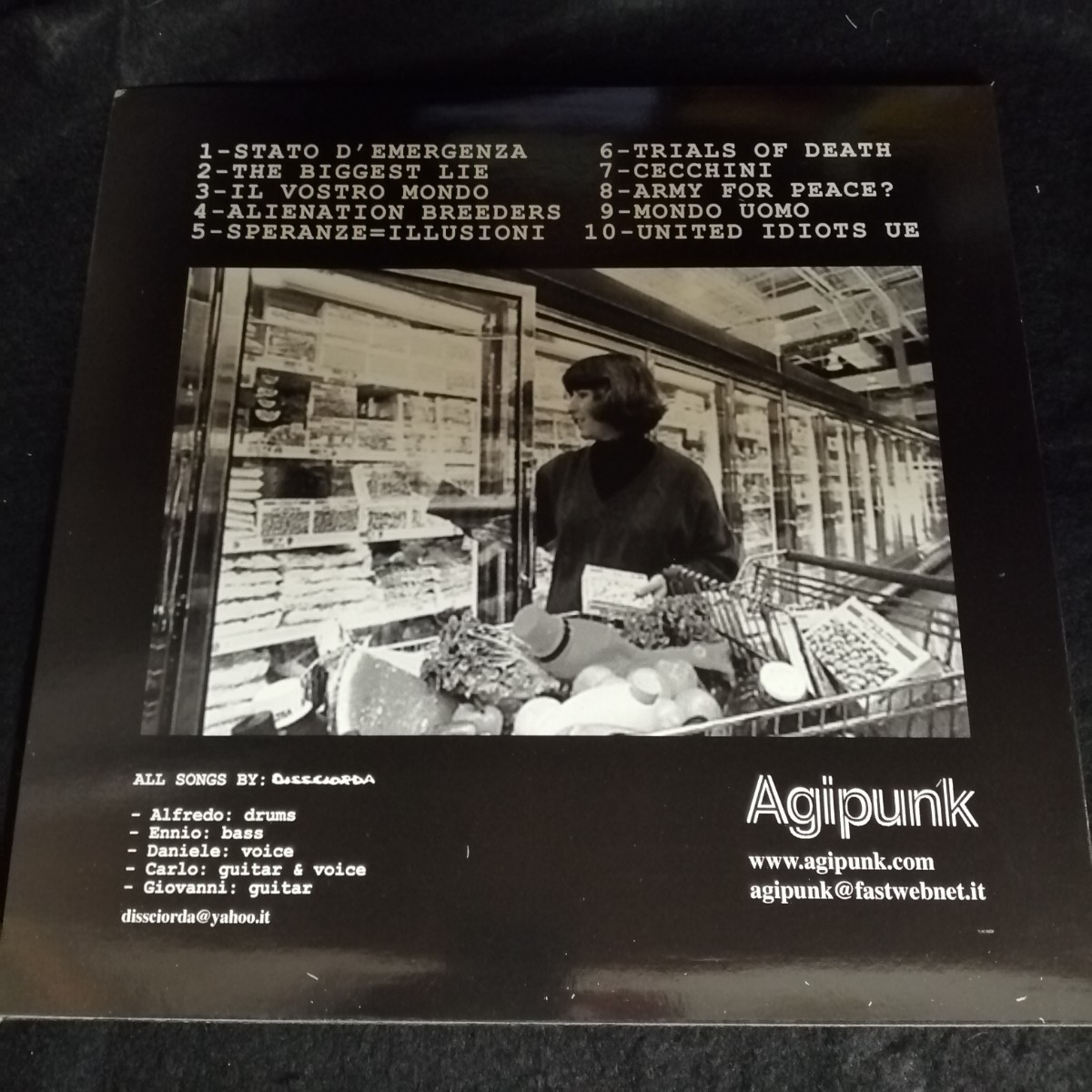 D01 中古LP 中古レコード DISSCIORDA　Alienation Breeders AG25ハ　イタリア盤　アナーコパンク_画像2