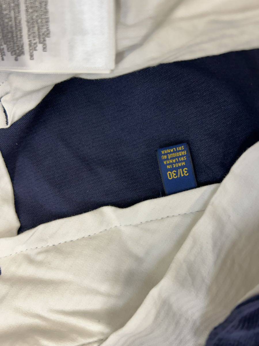 今季モデル 新品 POLO RALPH LAUREN ゴルフ 今年 大丸デパート購入 コールテン　ネイビー 紺色 総柄 刺繍　サイズ31/30 Ｗ約82センチ位_画像9