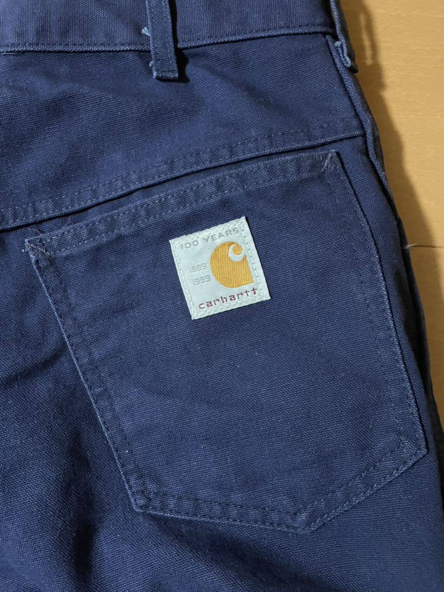 カーハート carhartt 100周年 100th ダック ペインターパンツ ワークパンツ ビンテージ USA ネイビー 34_画像5