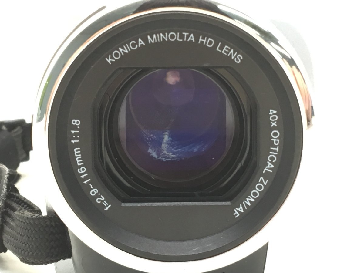 JVC Everio GZ-HM460-S/KONICA MINOLTA HD LENS 40x OPTICAL ZOOM/AF f=2.9-116mm 1:1.8 デジタルビデオカメラジャンク 中古【UW120071】_画像2
