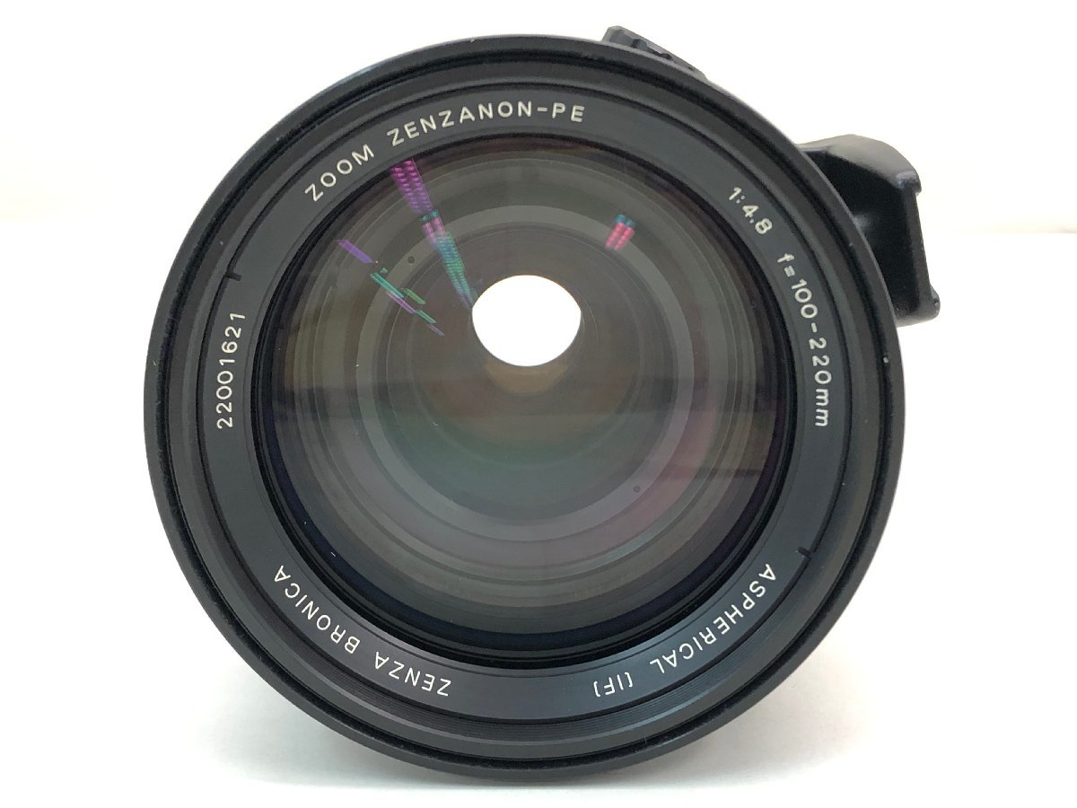 ZENZA BRONICA ZOOM ZENZANON-PE 1:4.8 f=100-220mm 中判カメラ用レンズ ケース付き ジャンク 中古【UW120057】_画像2