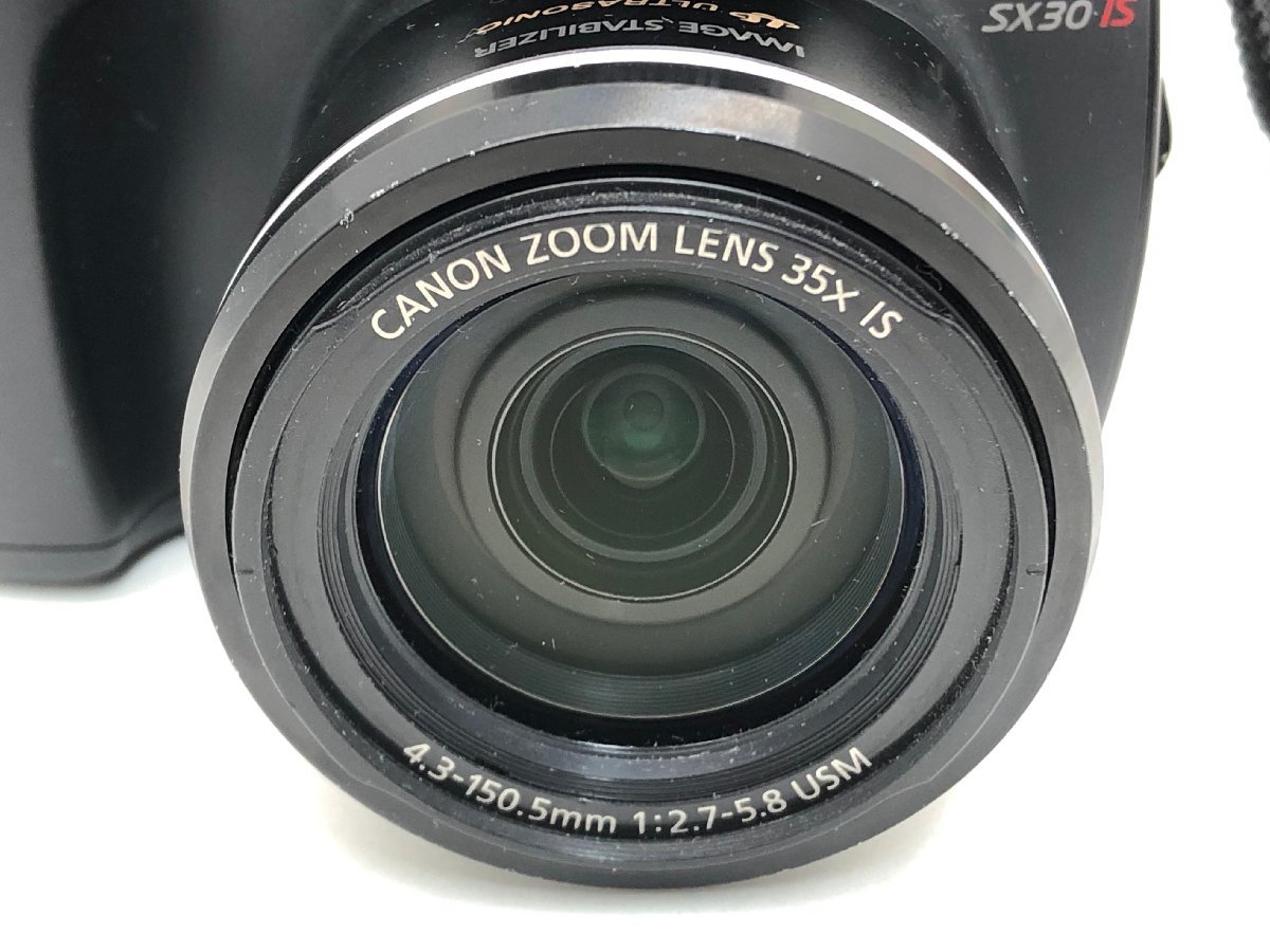 キャノン SX30 IS/35x IS 4.3-150.5mm 1:2.7-5.8 USM コンパクト デジタル一眼レフカメラ ジャンク 中古【UW120596】_画像2