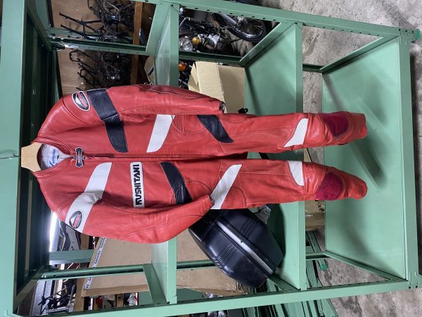 KUSHITANI Kushitani racing coverall /lai DIN g suit leather coverall /