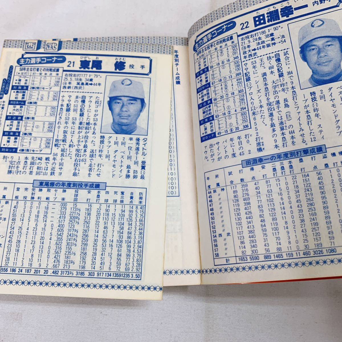 Q6-T12/20 プロ野球 全記録　1984年版 完全収録　12球団全メンバー表　こどもポケット百科_画像5